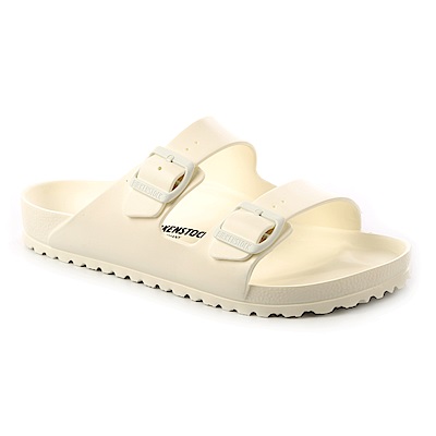 勃肯BIRKENSTOCK 129441。ARIZONA EVA經典二條拖鞋(白色)