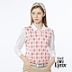 【Lynx Golf】女款純棉雙絲光經典英倫菱格紋路Lynx繡花長袖POLO衫-粉紅色 product thumbnail 2