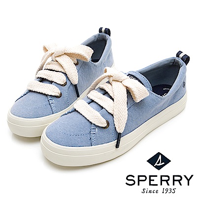 SPERRY 經典海軍麻繩帆布鞋(女)-亮藍