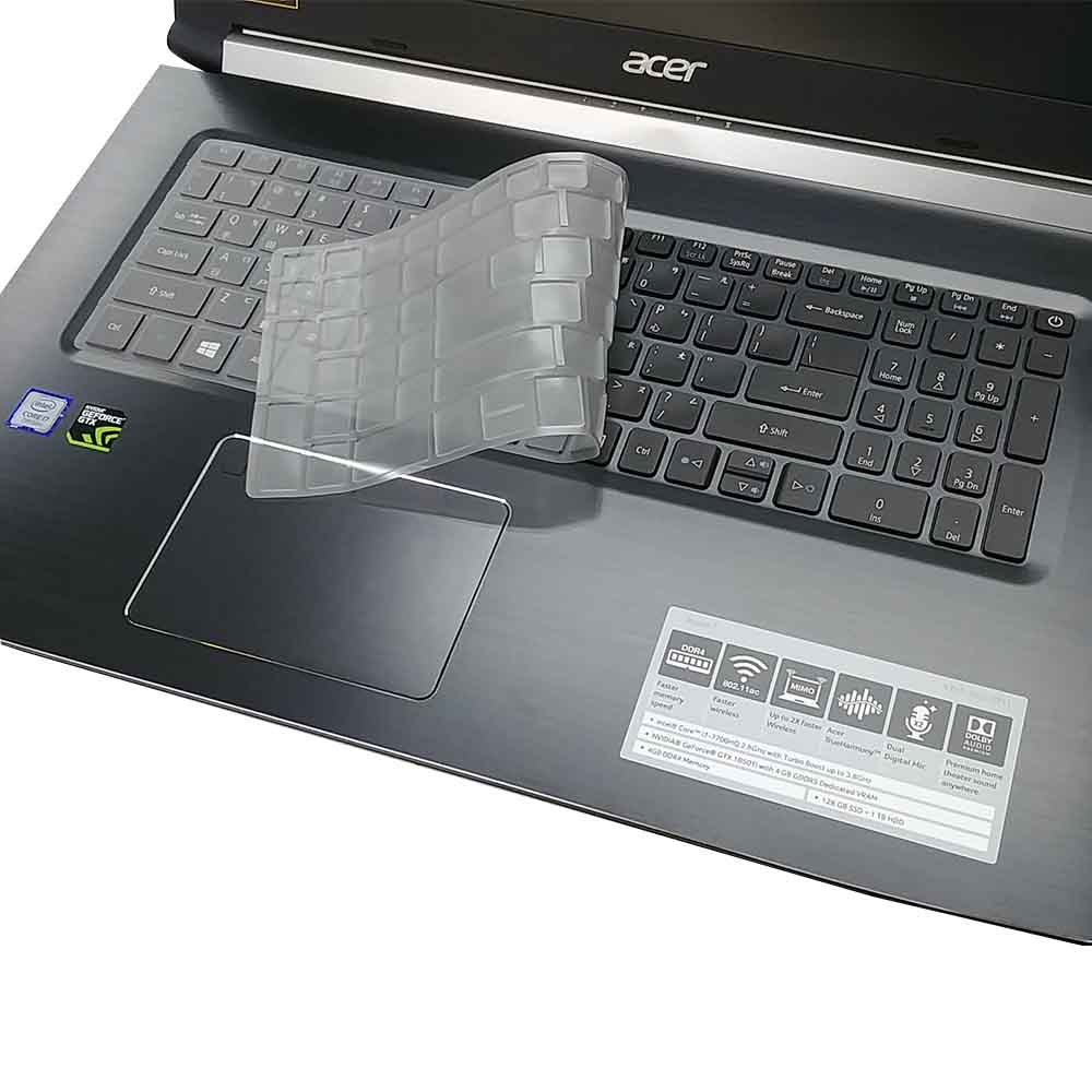 EZstick ACER Aspire A717-72 G 奈米銀抗菌 TPU 鍵盤膜