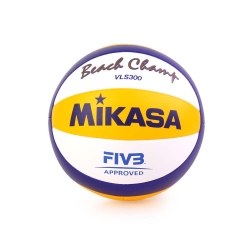 MIKASA 超纖皮製比賽及沙灘排球 黃藍白