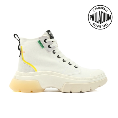 PALLADIUM PALLAWAVE MID METRO有機棉靴-女-白