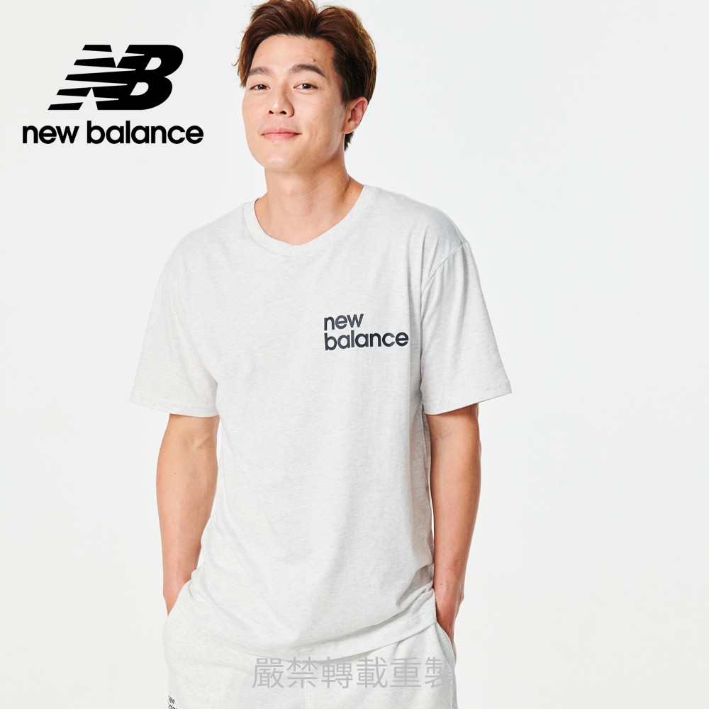 [New Balance]短袖上衣_男性_灰色_MT23513SAH
