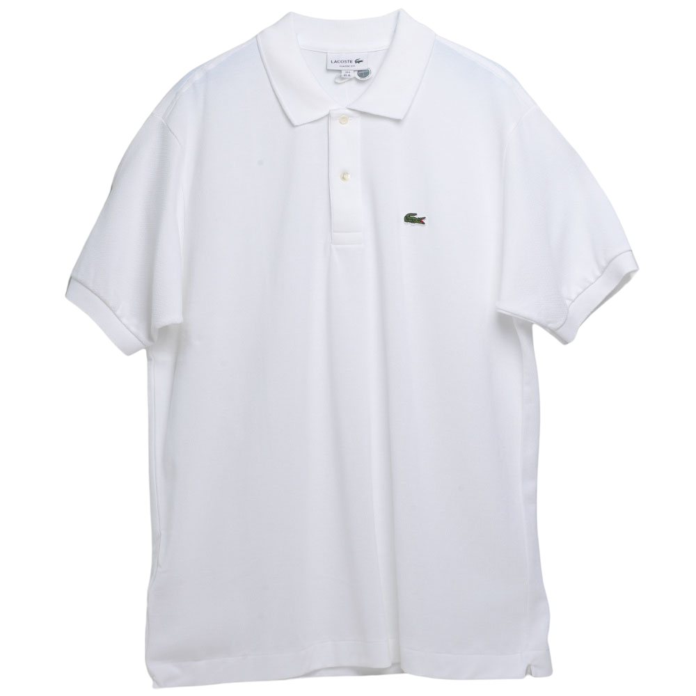 LACOSTE 品牌經典鱷魚LOGO 男POLO衫(白色)