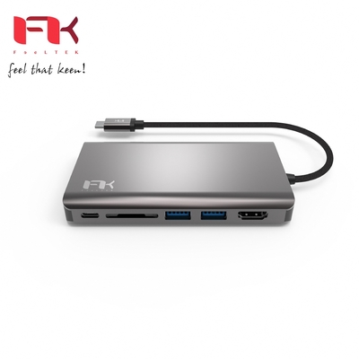 Feeltek 8 in 1 USB-C Portable Hub 多功能轉接器