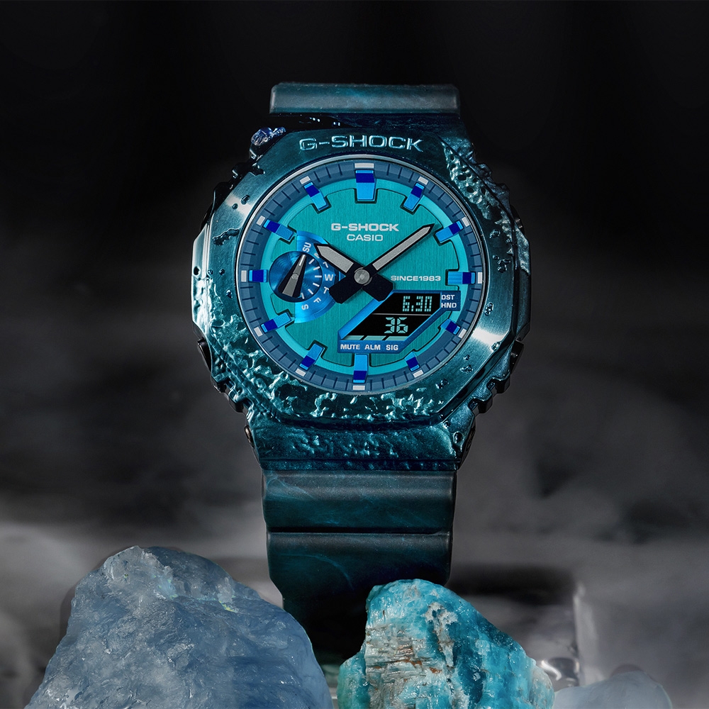 CASIO 卡西歐 G-SHOCK 40 週年探險家之石系列 雙顯手錶 送禮推薦 GM-2140GEM-2A