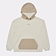 CONVERSE WORDMARK HOODIE 連帽上衣 帽T 男 米白-10025998-A02 product thumbnail 1