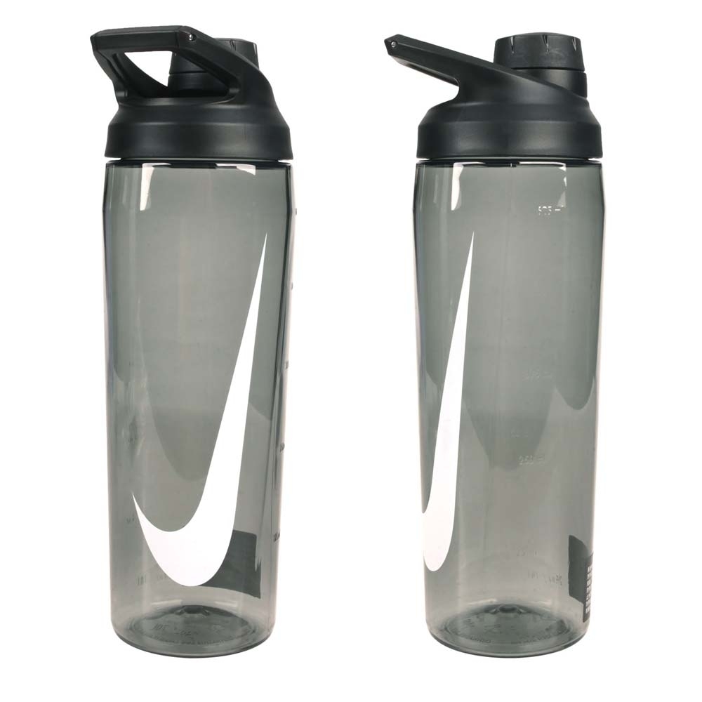 NIKE 24OZ 大口徑水壺-旋蓋式 慢跑 路跑 自行車 單車 運動水壺 700ML N100062202524 黑白