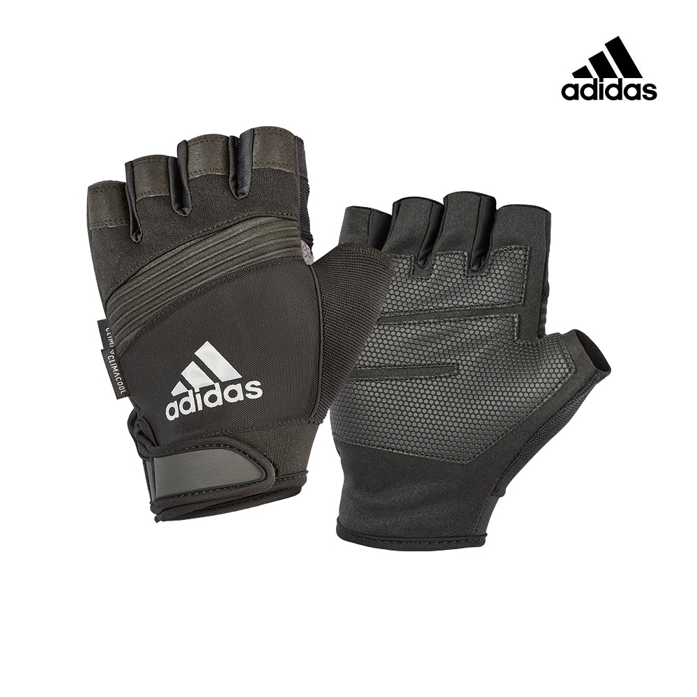 Adidas Training防滑短指手套(格調灰)