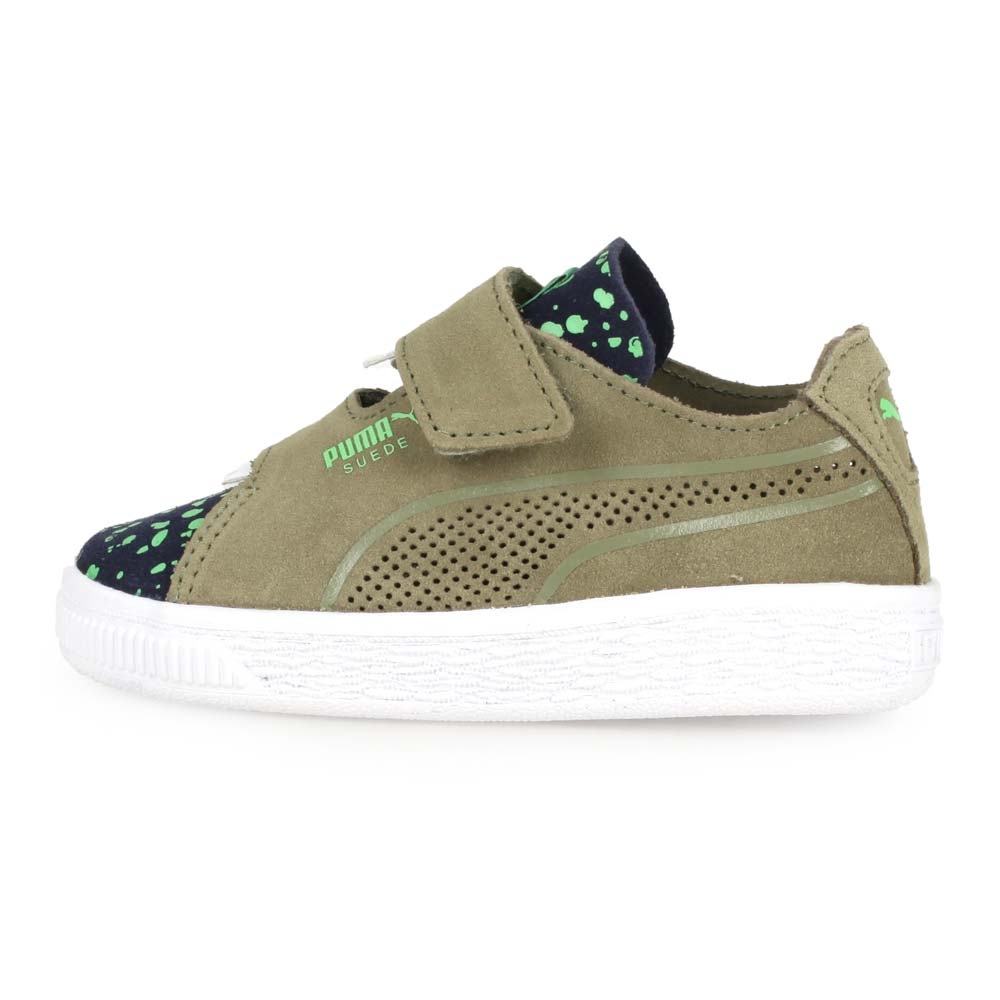 PUMA SUEDE DECONSTR.MONSTER V LNF男童怪獸休閒鞋-慢跑 36909301 軍綠白