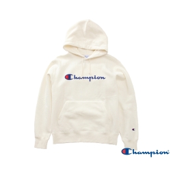 Champion Basic 草寫Logo內刷毛大口袋連帽Tee 米白