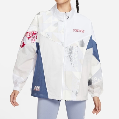 NIKE AS W NSW WR JKT SSNL GCEL 女休閒外套-白藍紅-FQ0369030