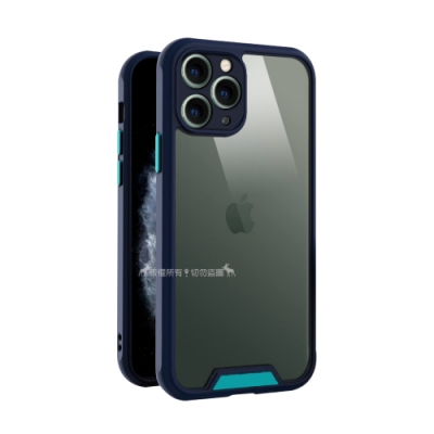 VXTRA美國軍工級防摔技術 iPhone 11 Pro Max 6.5吋 鏡頭全包覆 氣囊保護殼 手機殼(浩瀚藍)