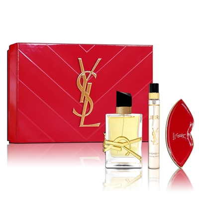 YSL 自由不羈淡香精 50ML香氛禮盒(淡香精 50ML+隨身瓶10ML+唇形鏡)-2024情人節限量款