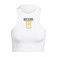 Adidas Adibrk Tank Top [IS2434] 女 短版 背心 休閒 三葉草 修身 挖背 舒適 白 product thumbnail 1