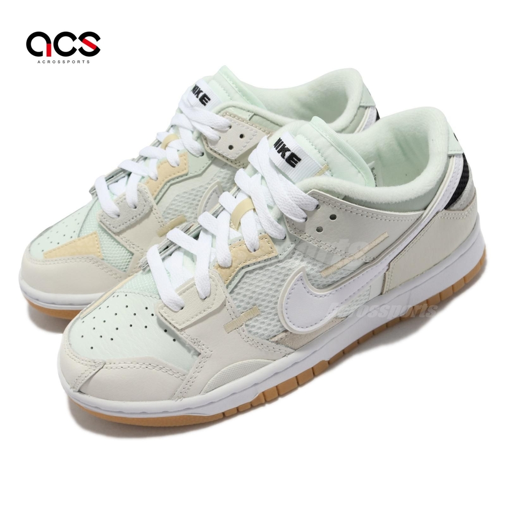 Nike 休閒鞋 Dunk Scrap 運動 男女鞋 異材質拼接 情侶穿搭 Sea Glass 灰米白 DB0500-100