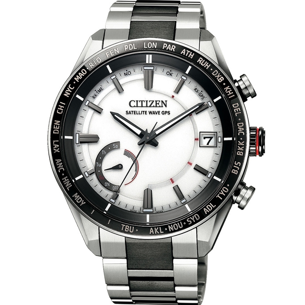 CITIZEN GPS 馭光者衛星對時鈦金屬男錶(CC3085-51A)