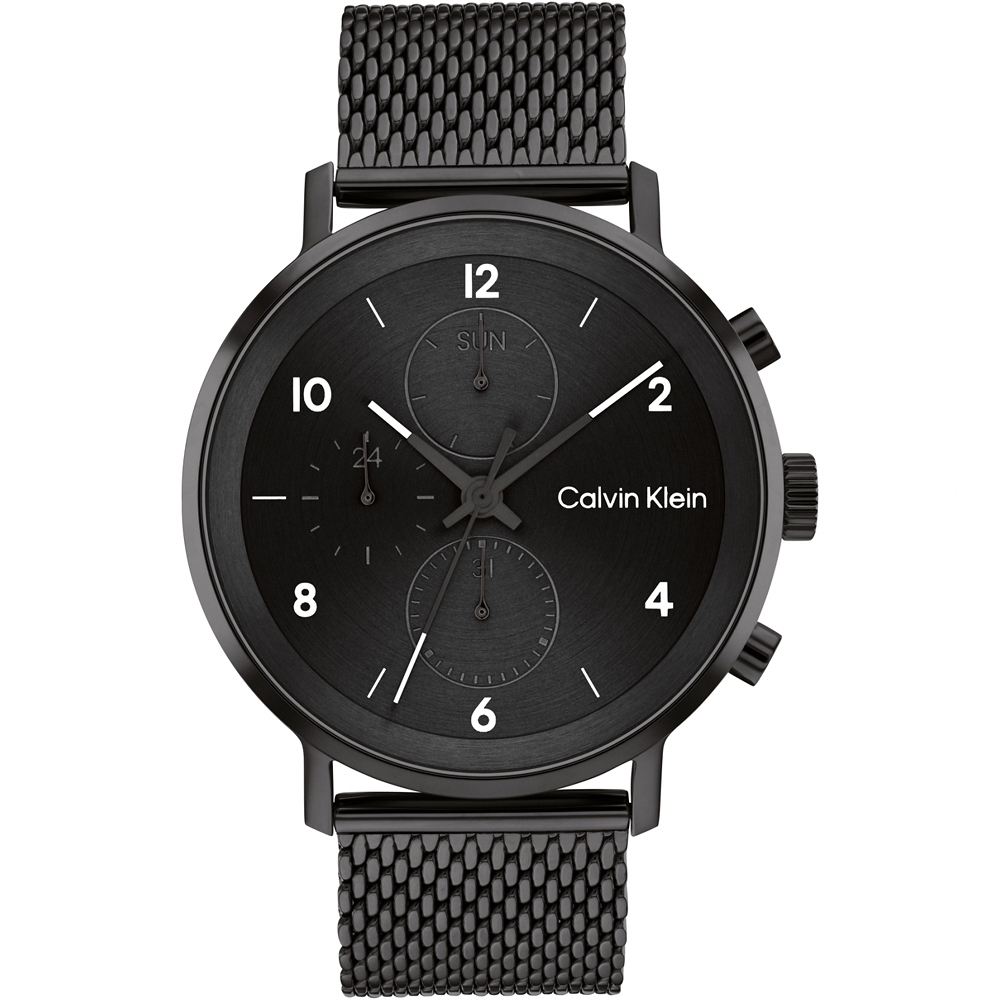 Calvin Klein CK Modern Multifunction系列 三眼多功能米蘭手錶-44mm 25200108