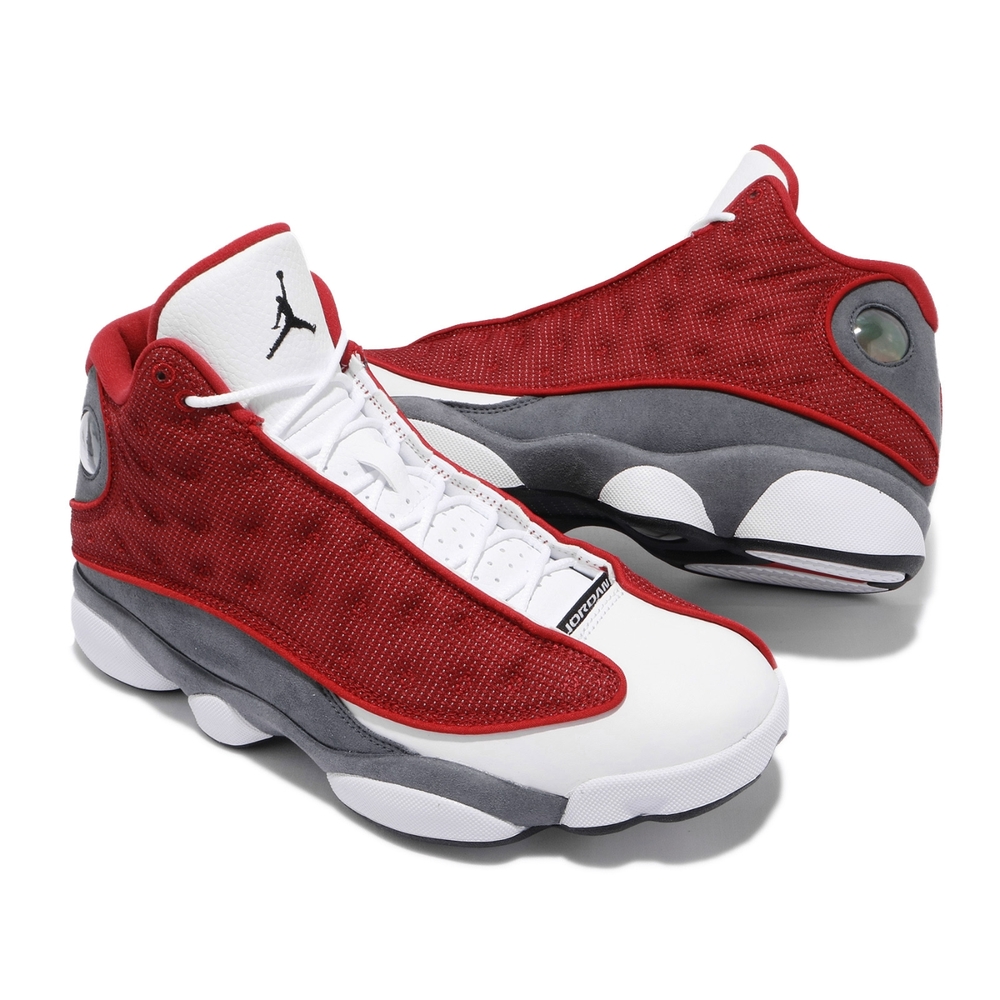 Nike 籃球鞋Air Jordan 13代喬丹男鞋Retro Red Flint AJ13 紅白