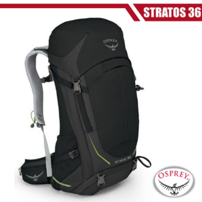 OSPREY 新款 Stratos 36 透氣立體網架健行背包_黑 R