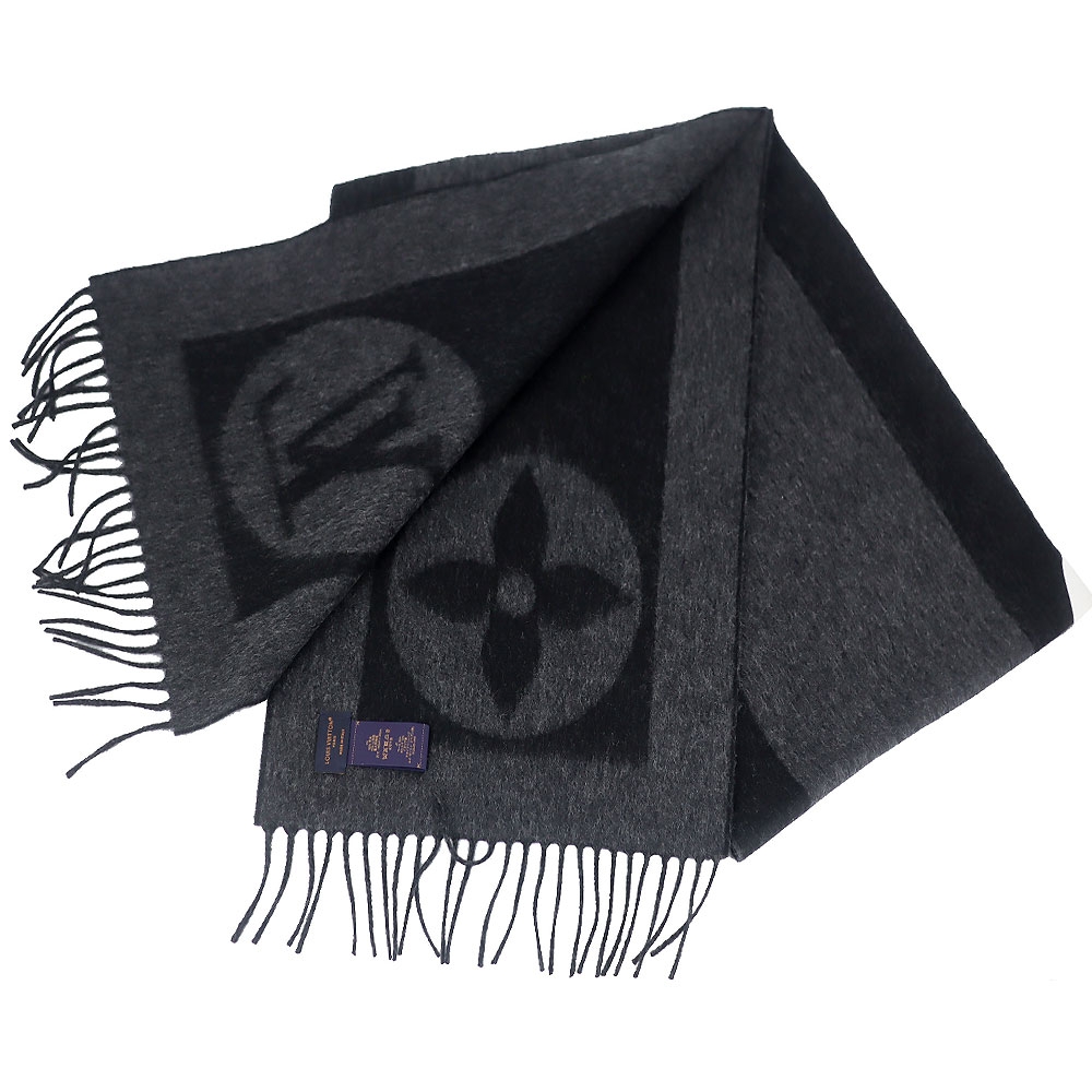 Shop Louis Vuitton MONOGRAM Cardiff Scarf (M70482, M70484) by