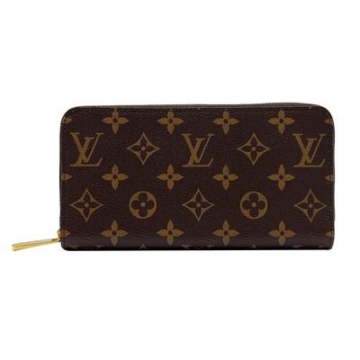 Louis Vuitton Monogram 帆布寬版拉鍊長夾(M41895-紫紅)