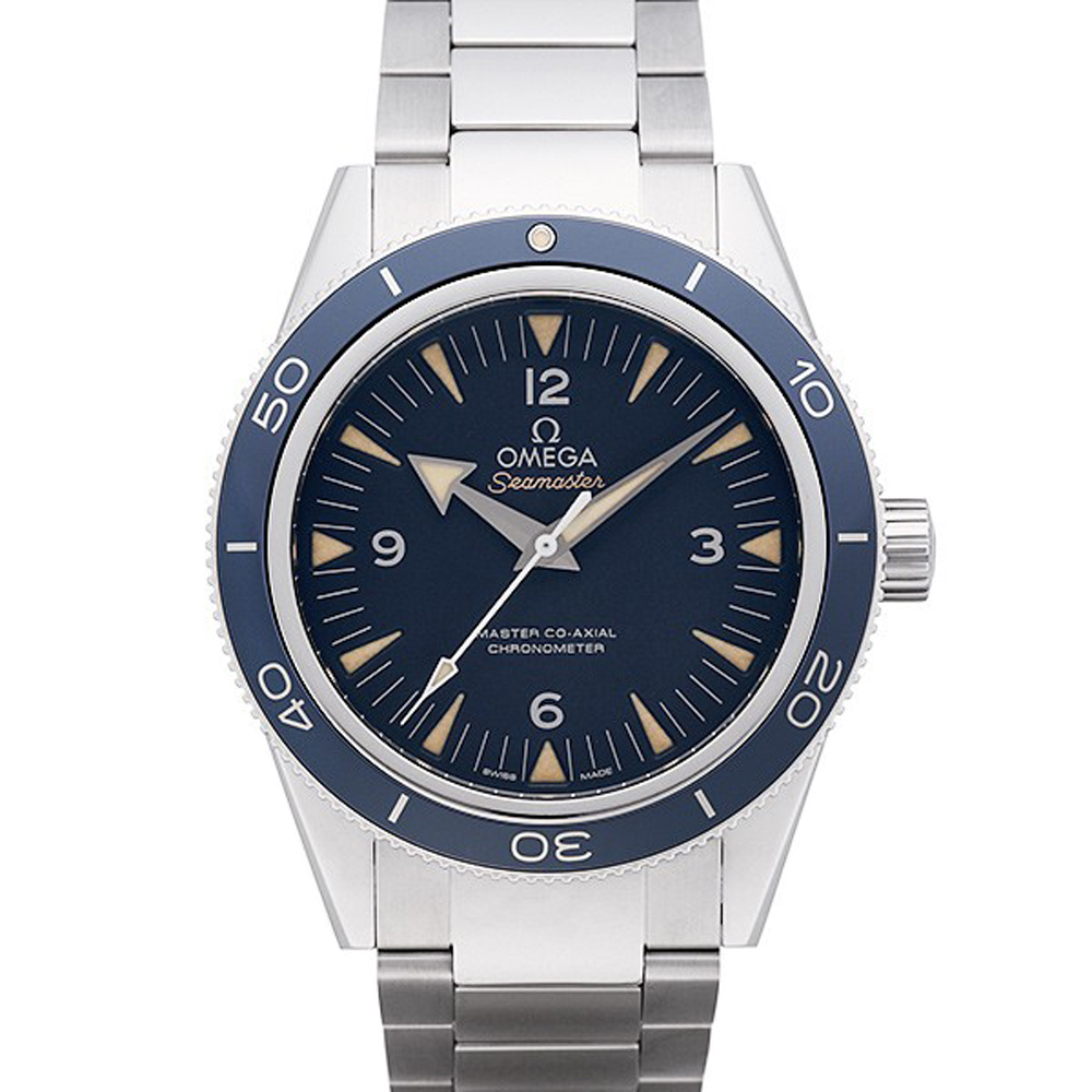 OMEGA 歐米茄 海馬300米同軸擒縱超螢光藍面鈦金屬款-41mm