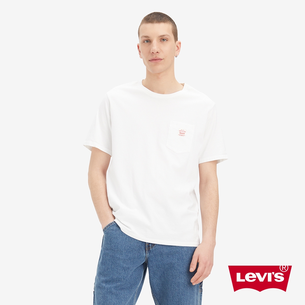 LEVI'SWorkwear工裝系列男款寬鬆版經典220G厚磅口袋短TEE