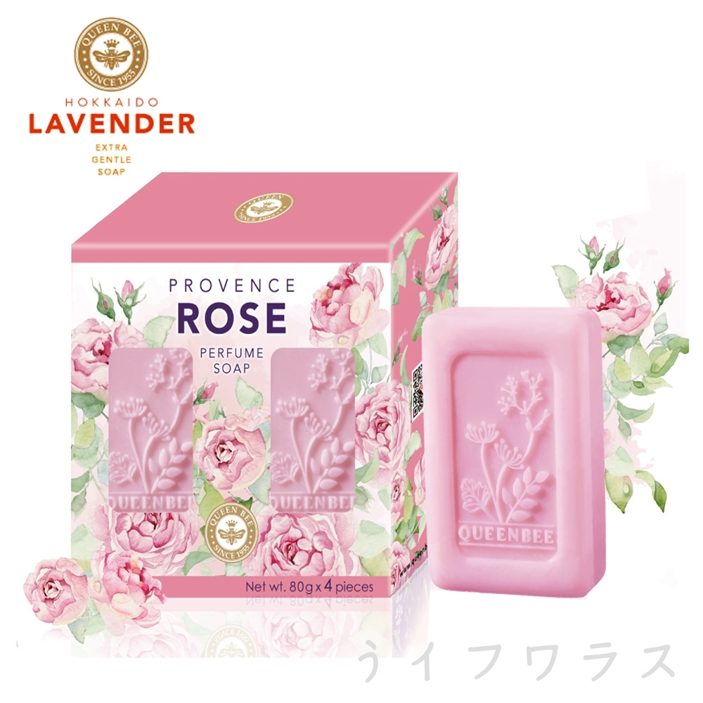 普羅旺斯玫瑰精油香氛皂80gx4入盒×6組