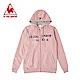 le coq sportif 法國公雞牌刷毛連帽外套 男女-灰粉 product thumbnail 1