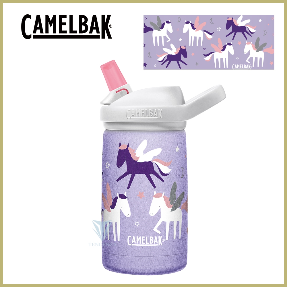 美國CamelBak 350ml eddy+ kids兒童吸管不鏽鋼保溫瓶(保冰) 飛天獨角獸 CB2752501035