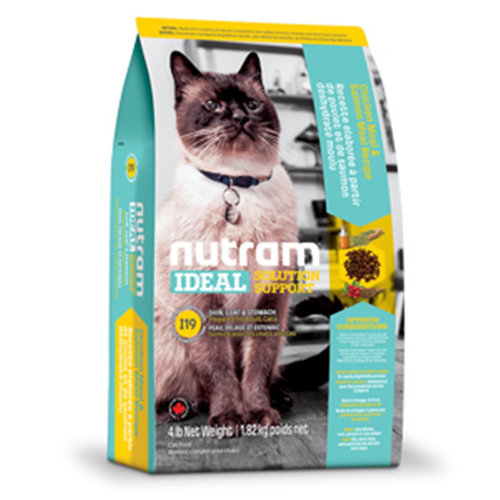 Nutram紐頓 I19 三效強化全齡貓（雞肉+鮭魚）配方 1KG