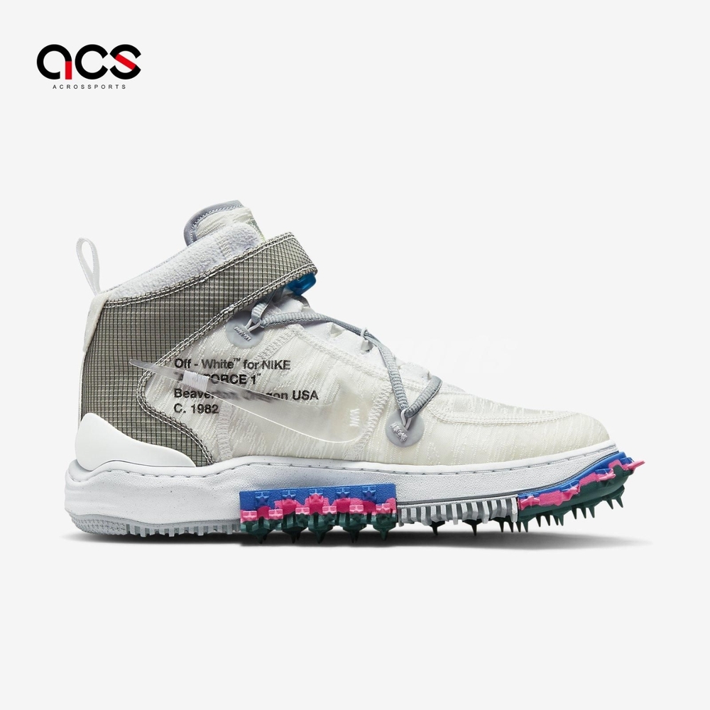 Nike Air Force 1 Mid 中筒男鞋AF1 Off-White 聯名款白DO6290-100