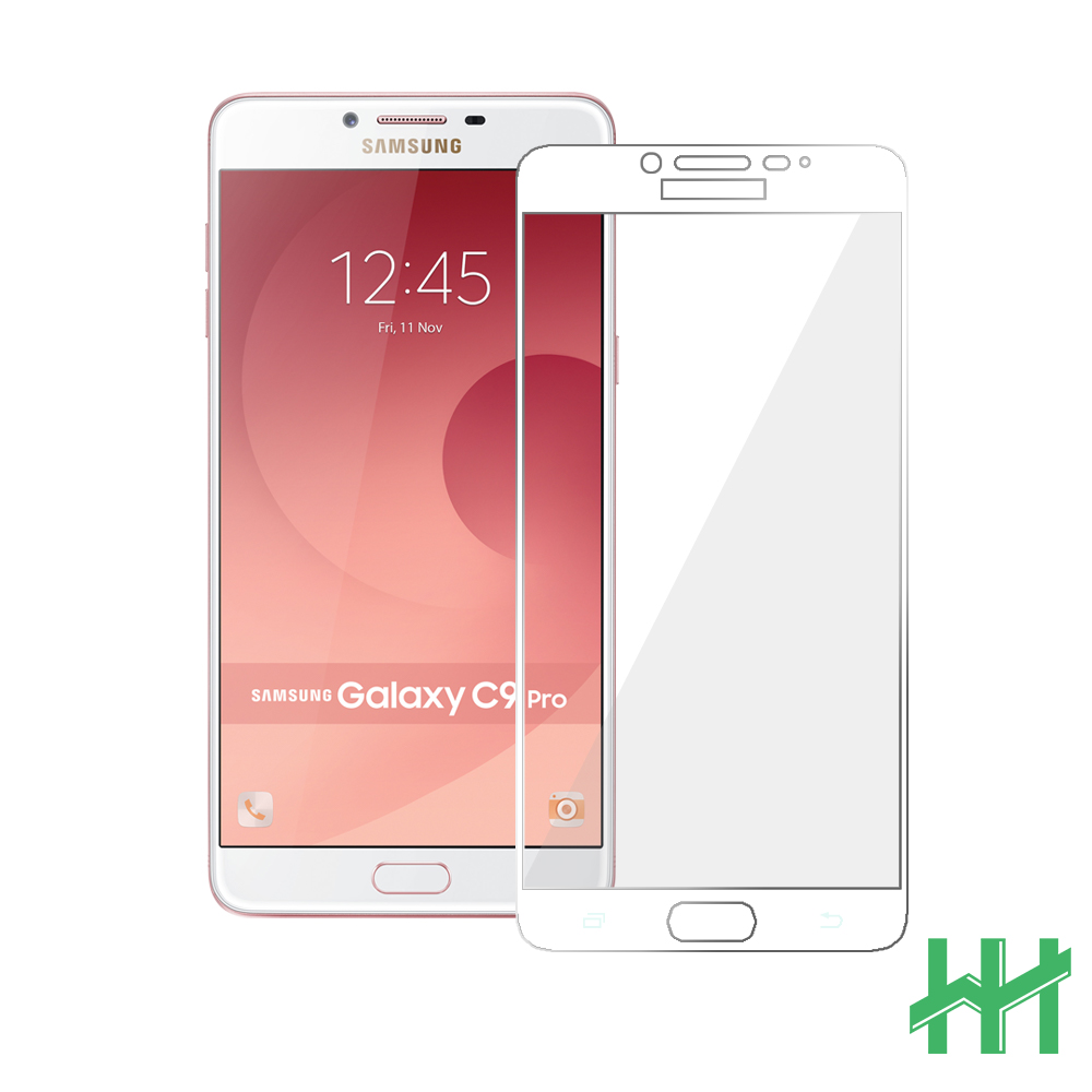 鋼化玻璃保護貼系列 Samsung Galaxy C9 Pro (6吋)(全滿版白)