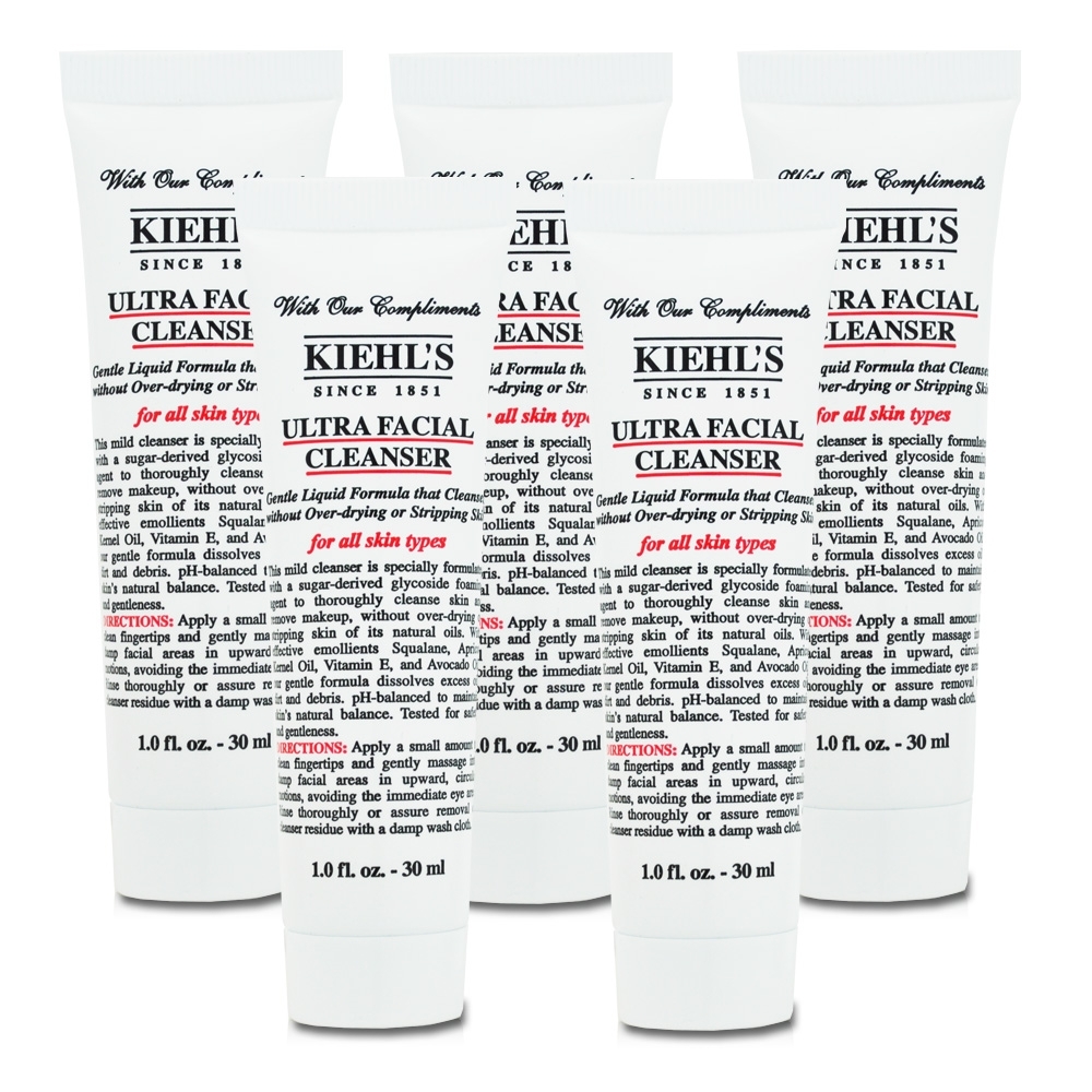 KIEHLS契爾氏 冰河保濕潔面乳 30ml*5 (百貨專櫃貨)