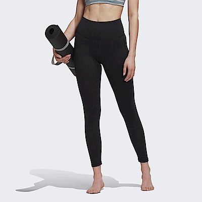 Adidas Yo Sto Tig HC6637 女 九分緊身褲 運動 訓練 瑜伽 柔軟 支撐 愛迪達 國際版 黑