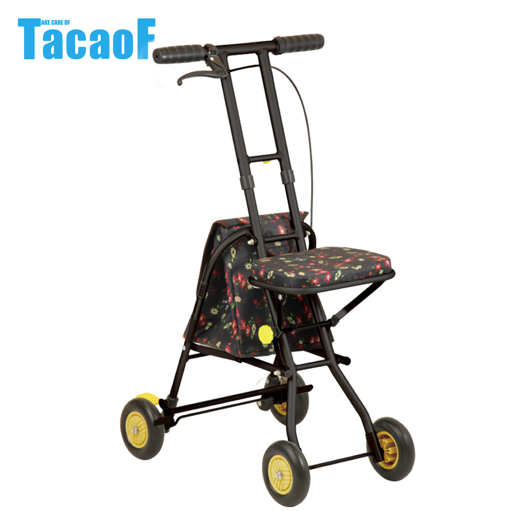 日本TacaoF幸和 標準型助步車SICP01型-花漾黑