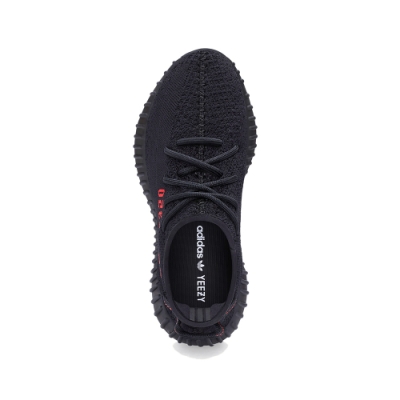 yeezys 350 v2 black red