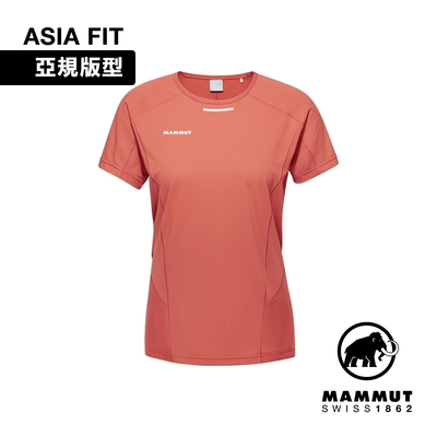 【Mammut長毛象】Aenergy FL T-Shirt AF W 抗菌短袖排汗衣 磚紅 女款 #1017-04990