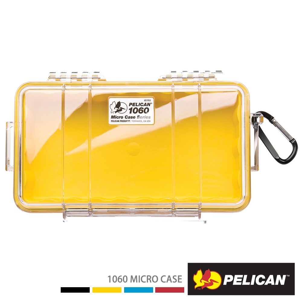 美國 PELICAN 1060 Micro Case 微型防水氣密箱-透明(黃)