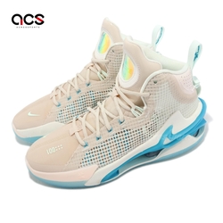 Nike 籃球鞋 Air Zoom G T Jump EP 男鞋 奶油白 藍 Vivid Sky 氣墊 DC9039-200