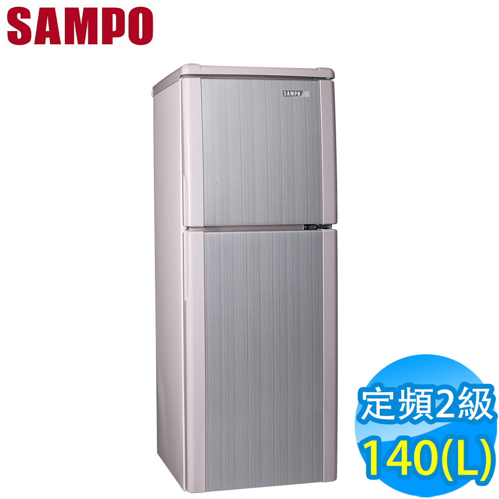 SAMPO聲寶 140L 2級定頻2門電冰箱 SR-A14Q(R8) 粉彩紅