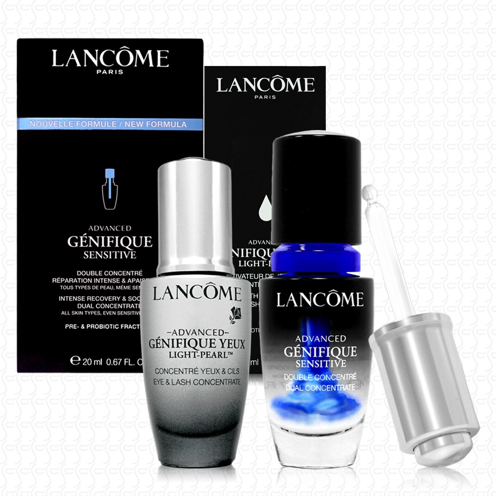 LANCOME蘭蔻 超未來肌因活性安瓶20ml+超進化肌因大眼精粹20ml