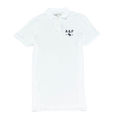 AF Abercrombie & Fitch A&F 短袖POLO 白色 2359