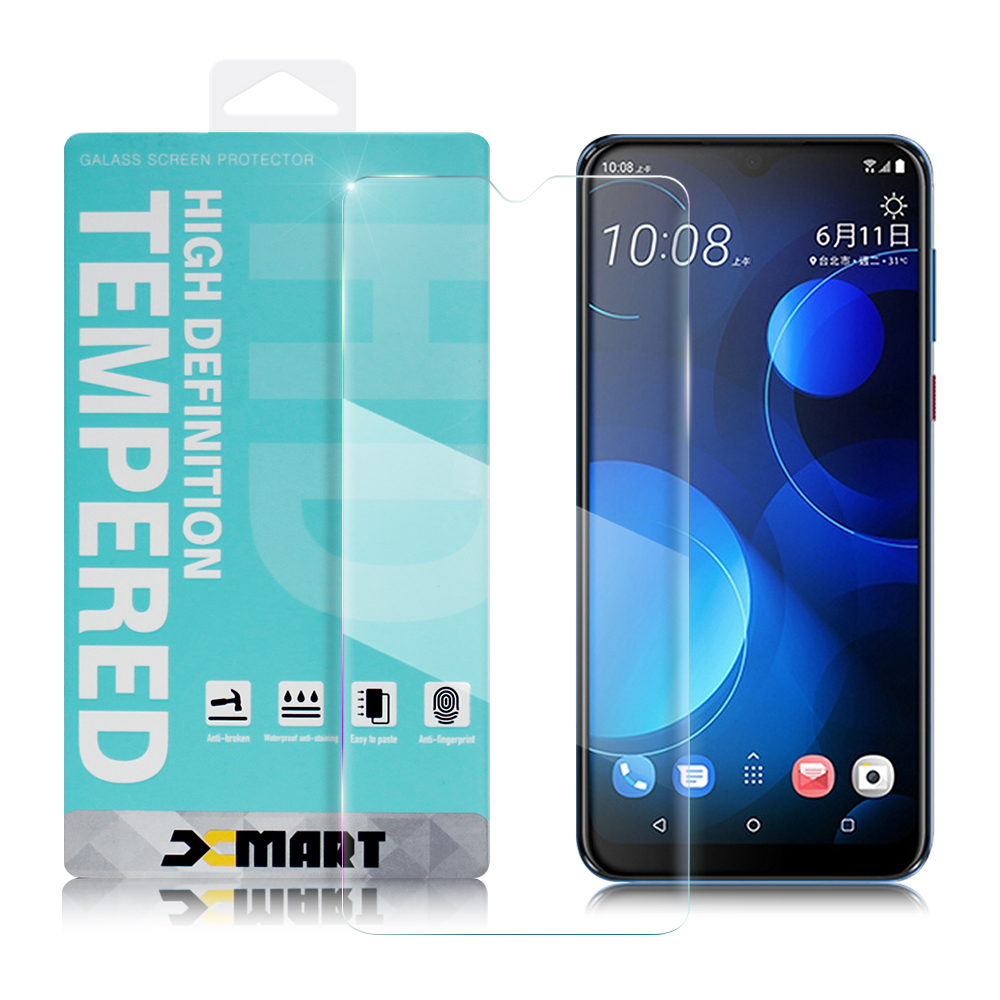 Xmart for HTC Desire 19+  薄型 9H 玻璃保護貼-非滿版