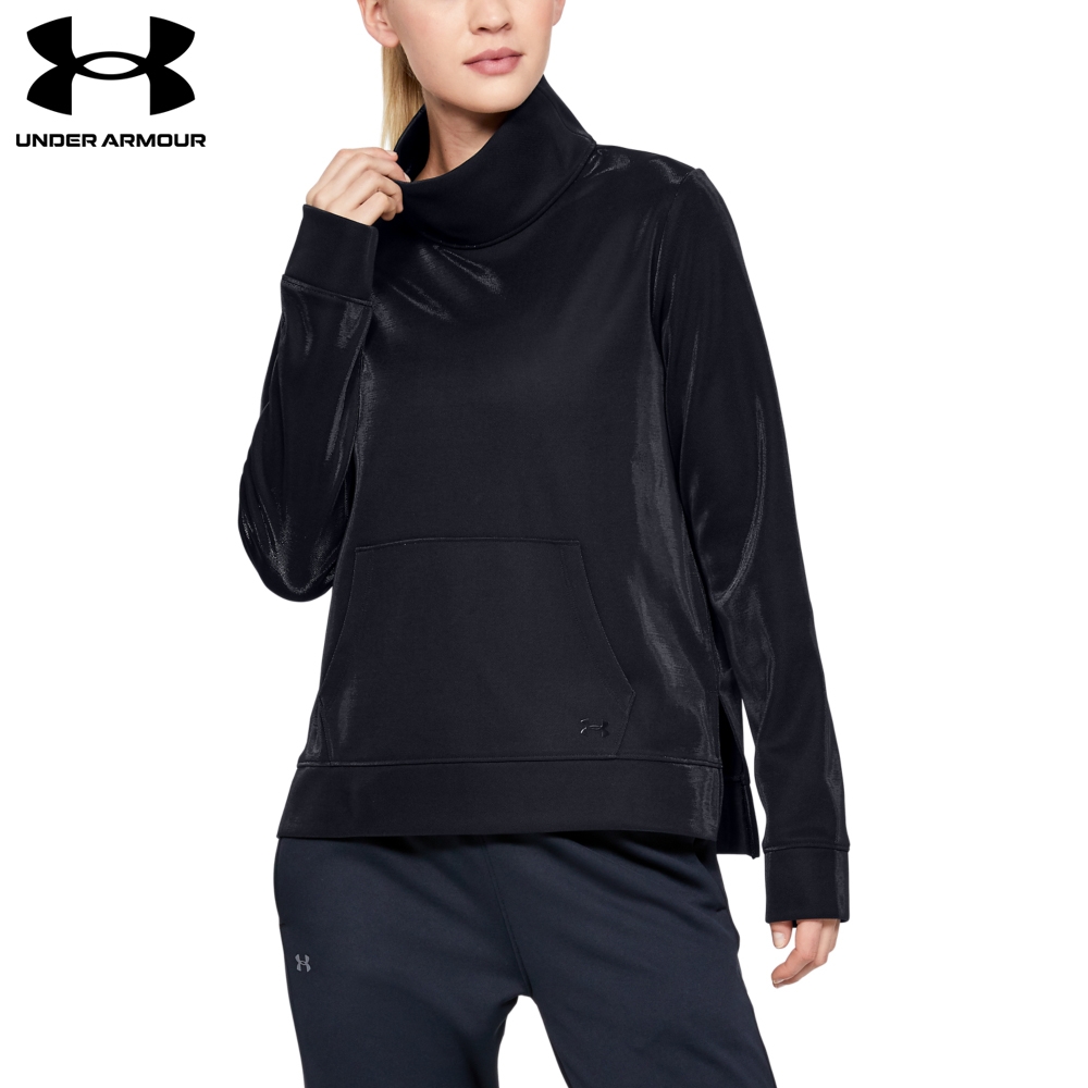 【UNDER ARMOUR】UA 女 Armour Fleece連帽長袖套頭衫-優惠商品