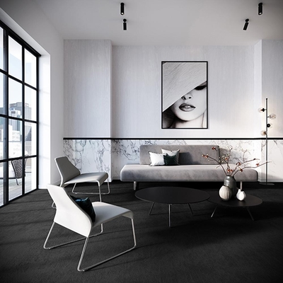 范登伯格 - 蒂亞 超柔軟仿羊毛地毯 - 黑灰色 (200 x 290cm)