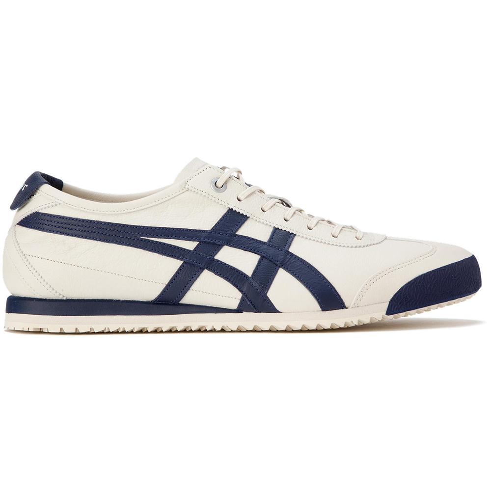 Onitsuka Tiger鬼塚虎-米白底深藍線條MEXICO 66 SD休閒鞋