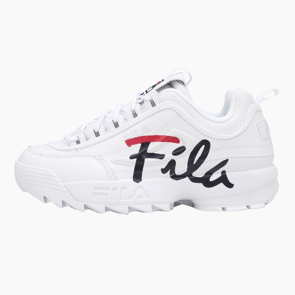 (男)FILA Disruptor 2草寫大LOGO鋸齒老爹鞋