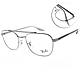 RayBan雷朋 復古雙槓圓潤方框 光學眼鏡/銀#RB6485 3123-53mm product thumbnail 1